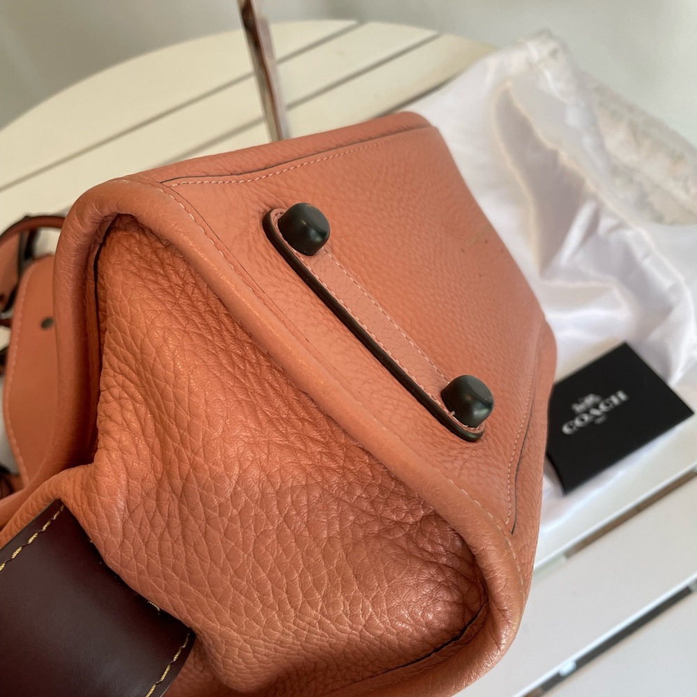 COACH 1941 ROGUE 30 PEBBLED LEATHER SATCHEL BAG - Picture 11 of 13